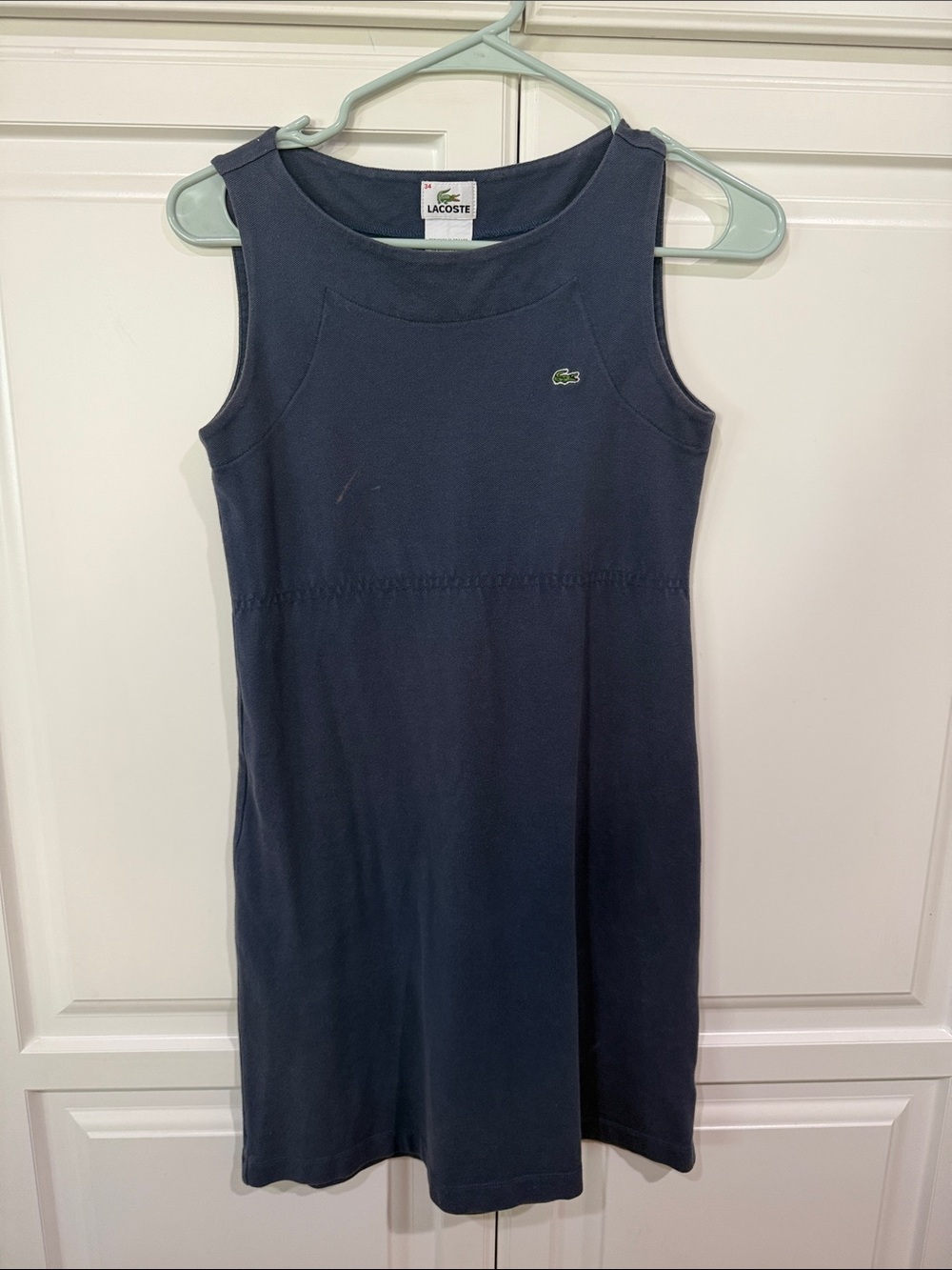 Lacoste women’s ' Navy Sleeveless Polo Dress